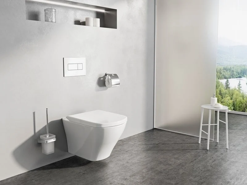 Vas WC suspendat Ravak Classic RimOff Rimless 37x51 cm evacuare orizontala, alb