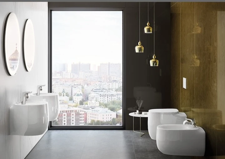 Vas WC suspendat Roca Beyond Rimless 39x58 cm evacuare orizontala