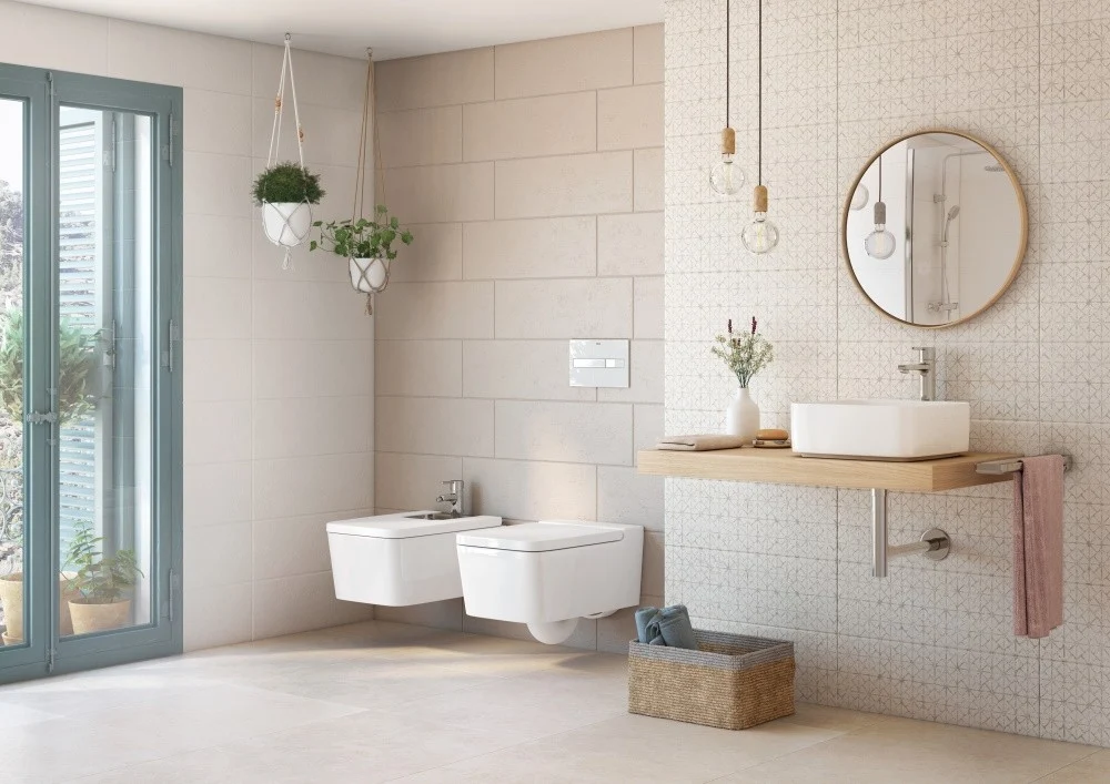 Vas WC suspendat Roca Inspira Square Rimless 37x56 cm evacuare orizontala