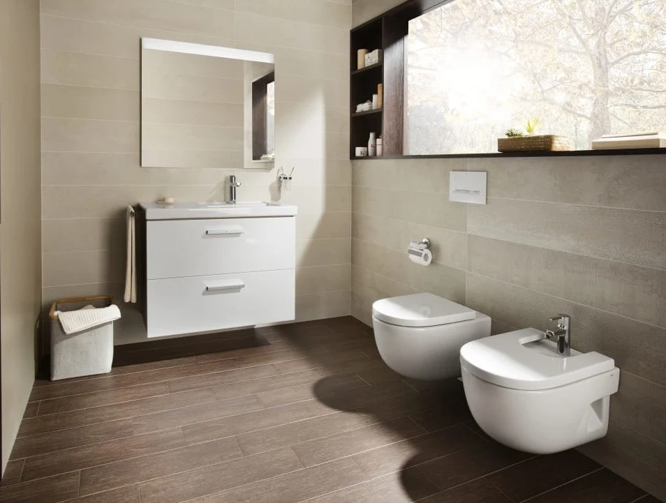 Vas WC suspendat Roca Meridian Rimless 36x48 cm evacuare orizontala