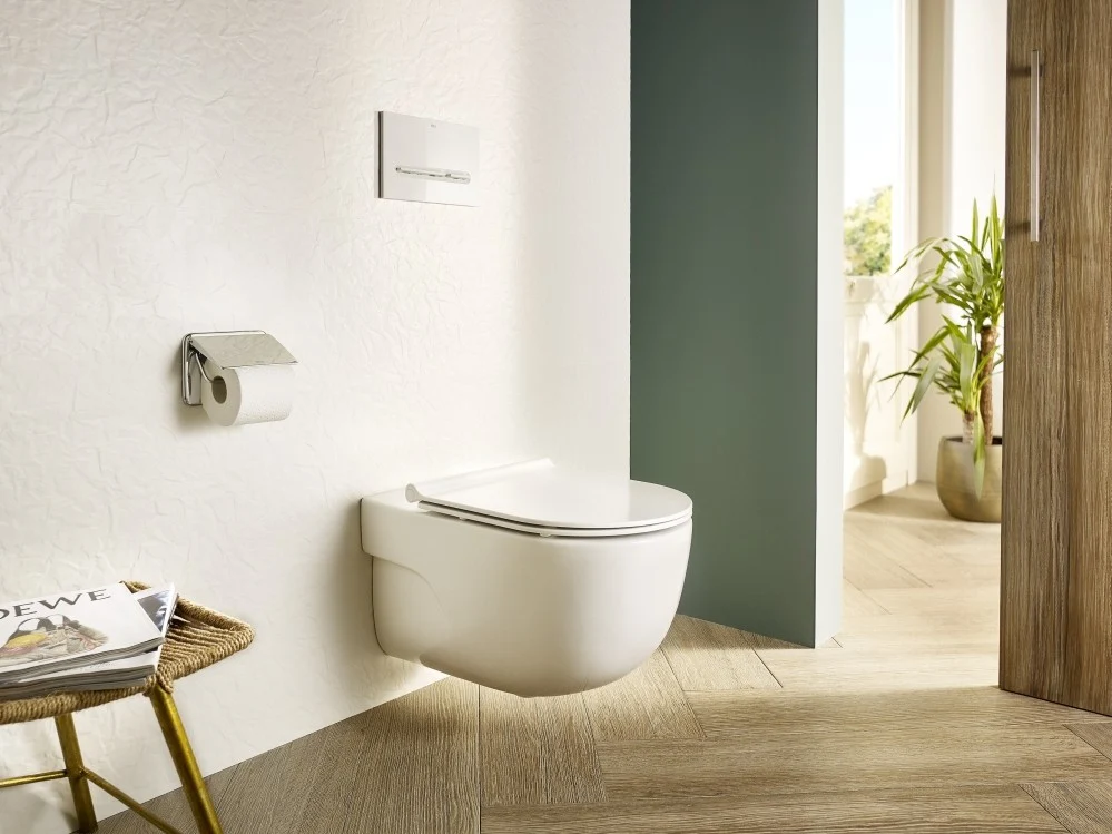 Vas WC suspendat Roca Meridian Rimless 36x56 cm evacuare orizontala