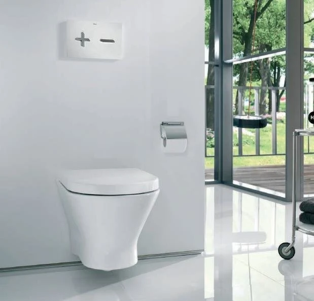 Vas WC suspendat Roca Nexo Rimless 36x53 cm evacuare orizontala