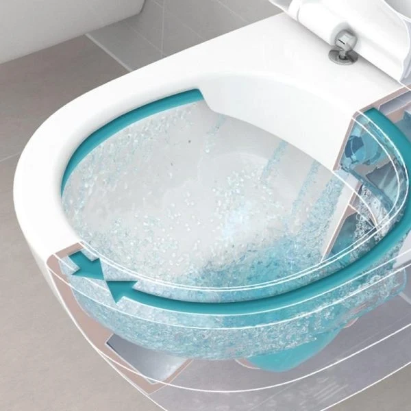 Vas WC suspendat Villeroy & Boch Subway 2.0 37x56 cm evacuare orizontala, sistem spalare DirectFlush