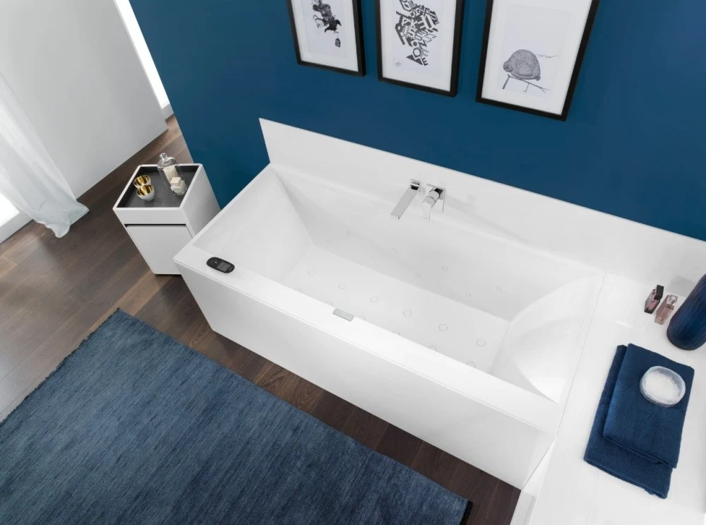Villeroy & Boch Squaro Edge Cada compozit Duo, montaj incastrat 190x90 cm