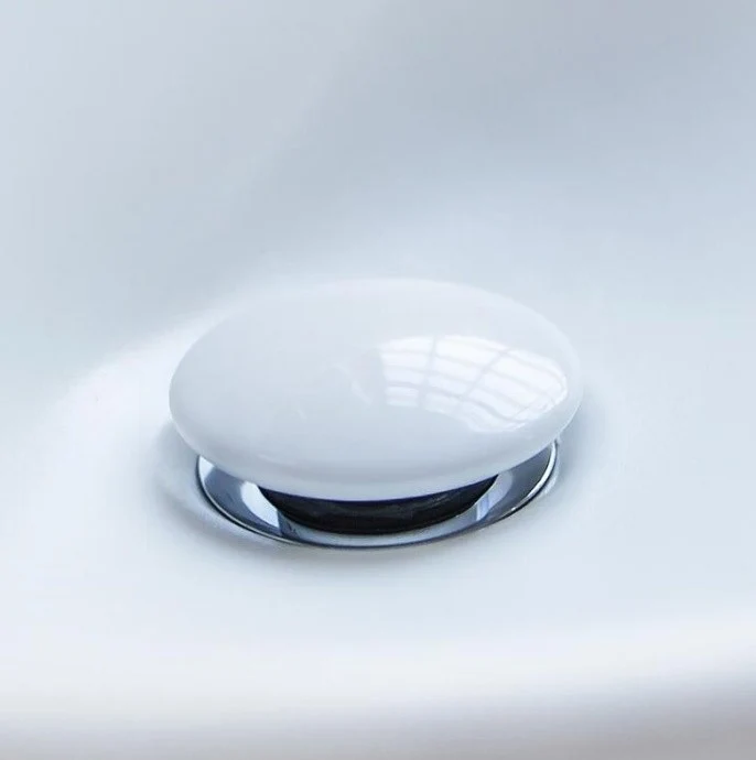 Villeroy & Boch Ventil click-clack cu capac ceramic, alb mat