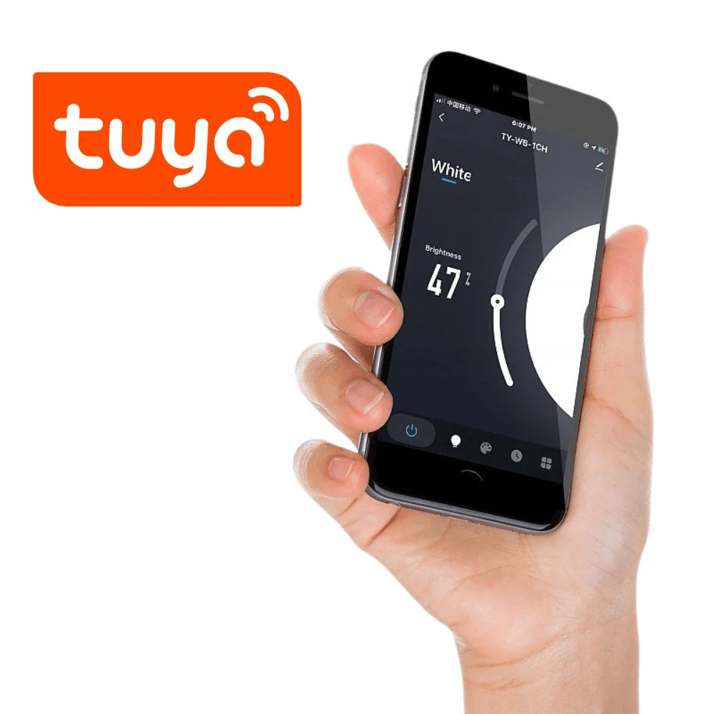 Intrerupator Touch Dublu Smart Negru Home Wifi Tuya