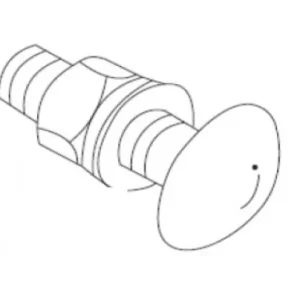 Bolt cu cap rotund M6x13 12-250