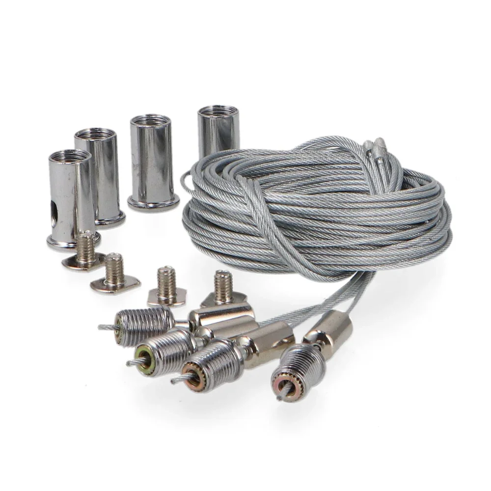 Kit pentru Montarea Suspendata Panourilor LED, Inaltime Reglabila - 3 Metri