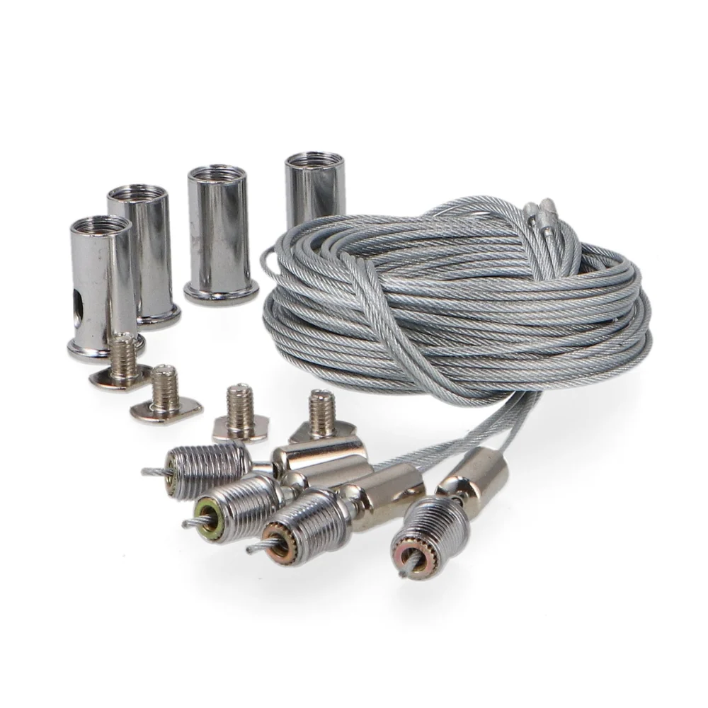 Kit pentru Montarea Suspendata Panourilor LED, Inaltime Reglabila - 3 Metri