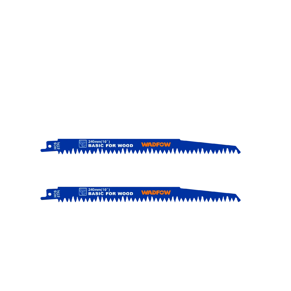 Set 2 lame fierastrau sabie pentru lemn Wadfow, 240mm, 5TPI