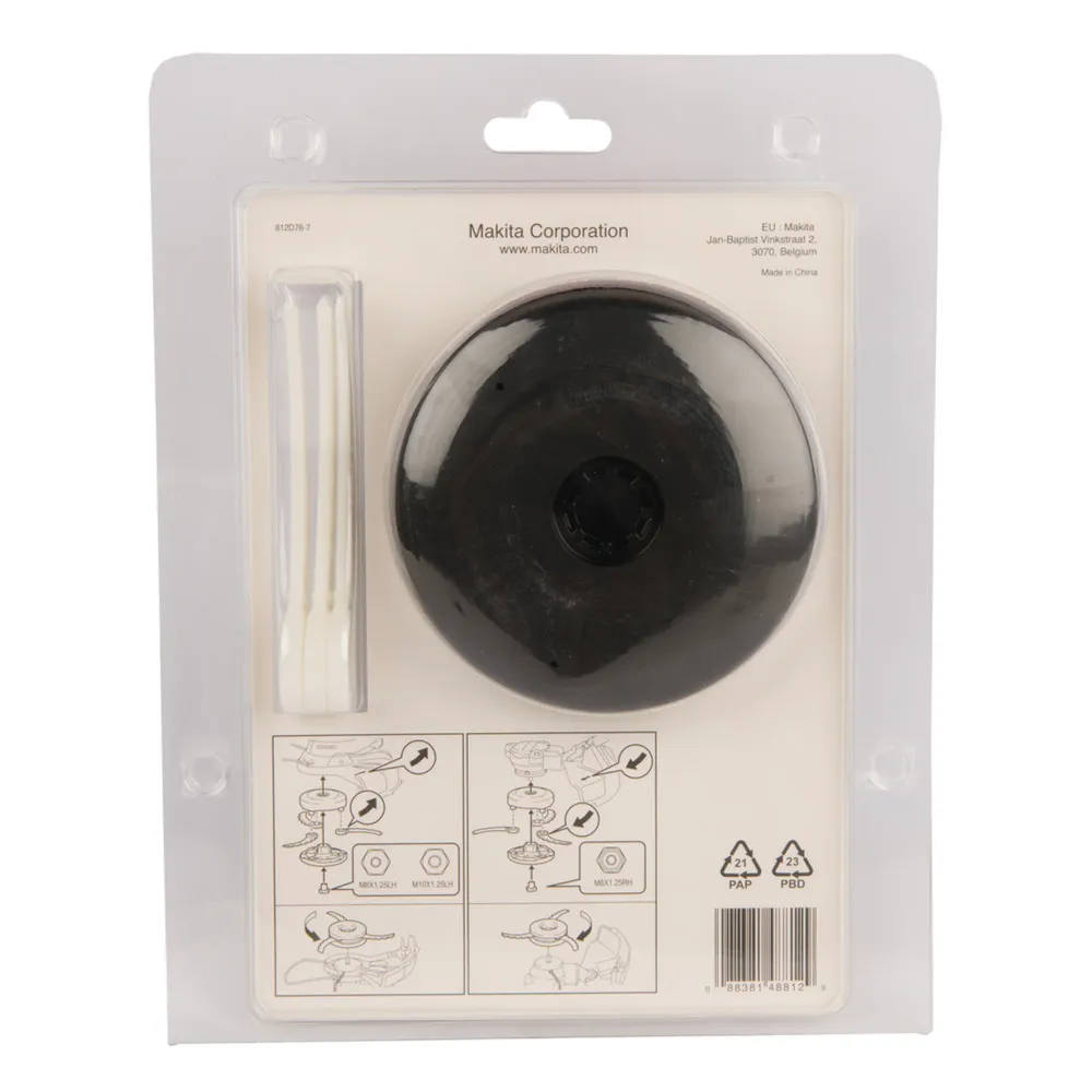 Cap de tăiere cu perii Makita 198383-1 Trei lame din plastic Ø 255 mm