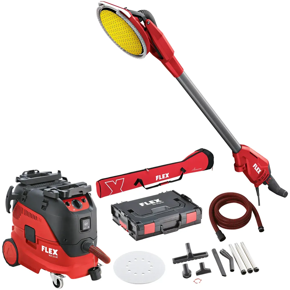 Aspirator șlefuitor Flex Set GE 6 R-EC + VCE 33 M AC + șmirghel