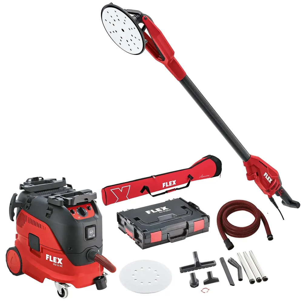 Aspirator șlefuitor Flex Set GE 6 X-EC + VCE 33 M AC + șmirghel