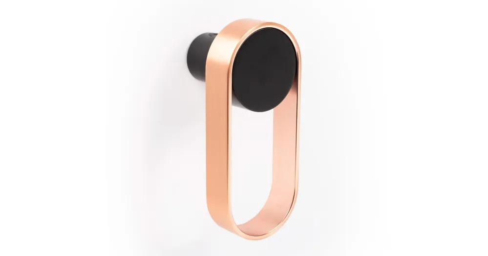 CUIER OVAL ORBIT NEGRU CU CUPRU