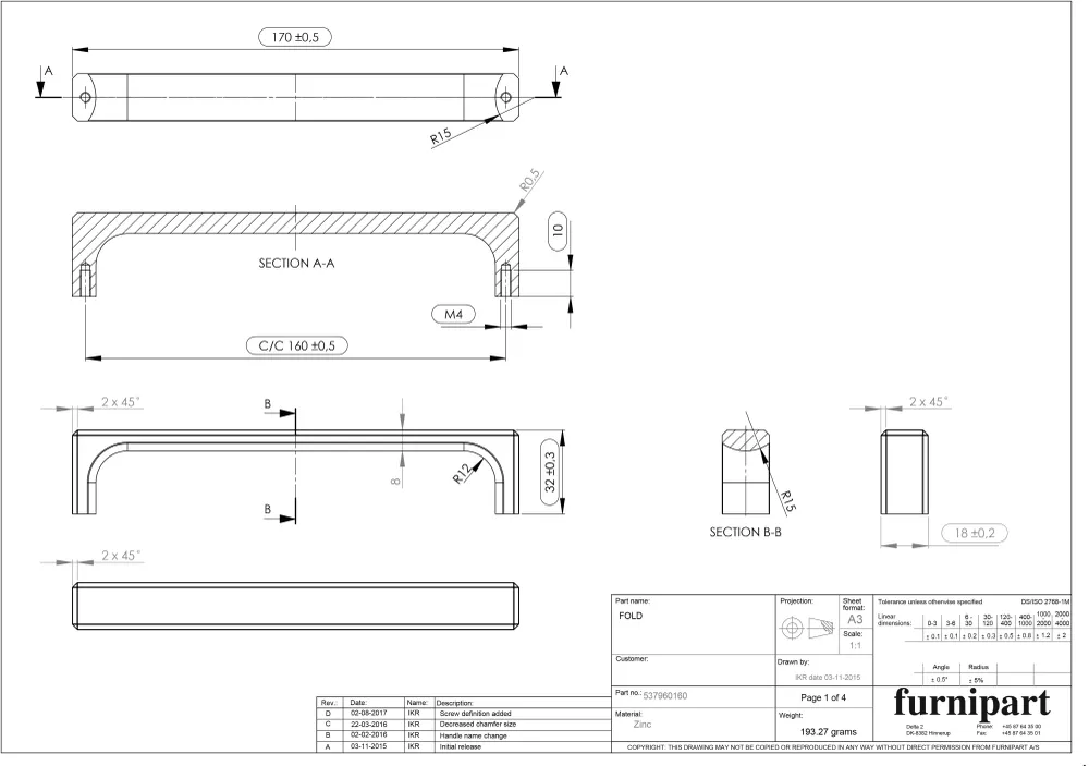MANER FURNIPART FOLD MARO ANTIC