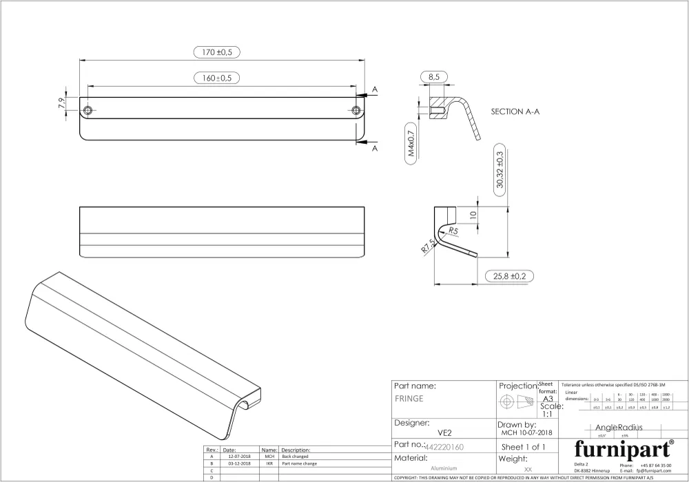 MANER FURNIPART FRINGE INOX