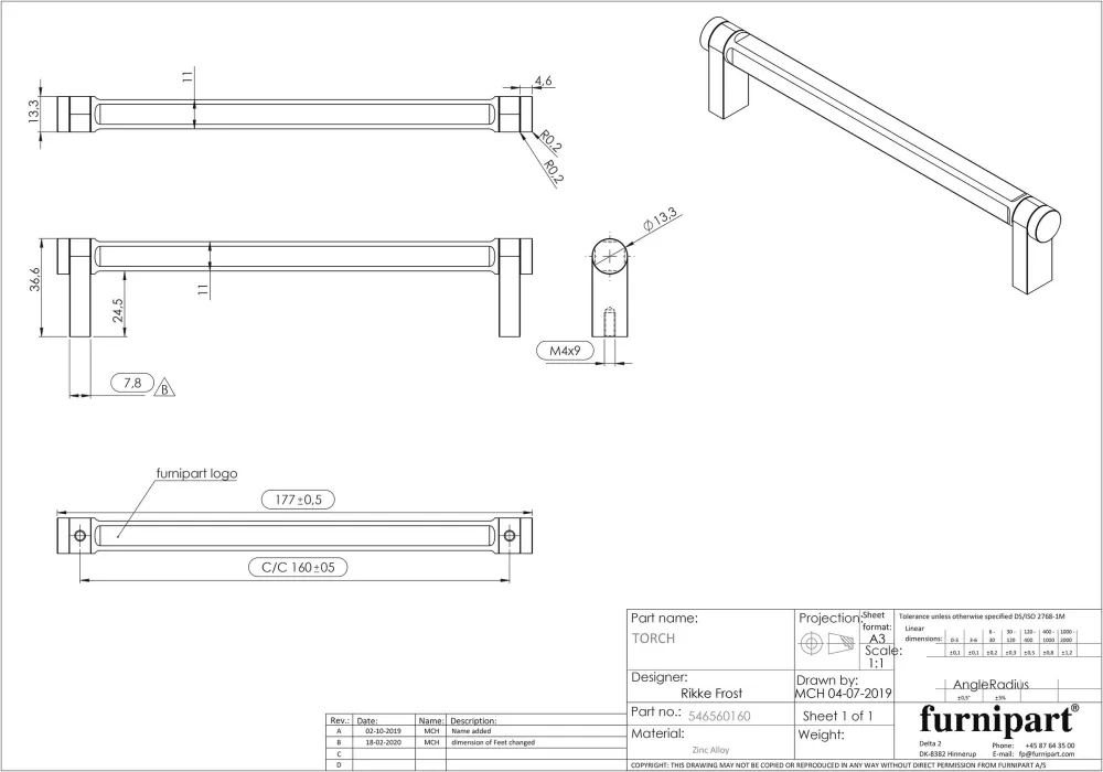 MANER FURNIPART TORCH INOX