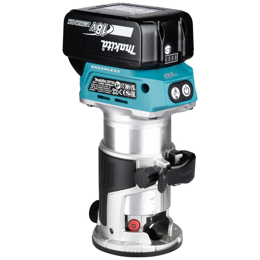 Mașă de frezat Trimmer Makita DRT50RTJX2 18V 5Ah