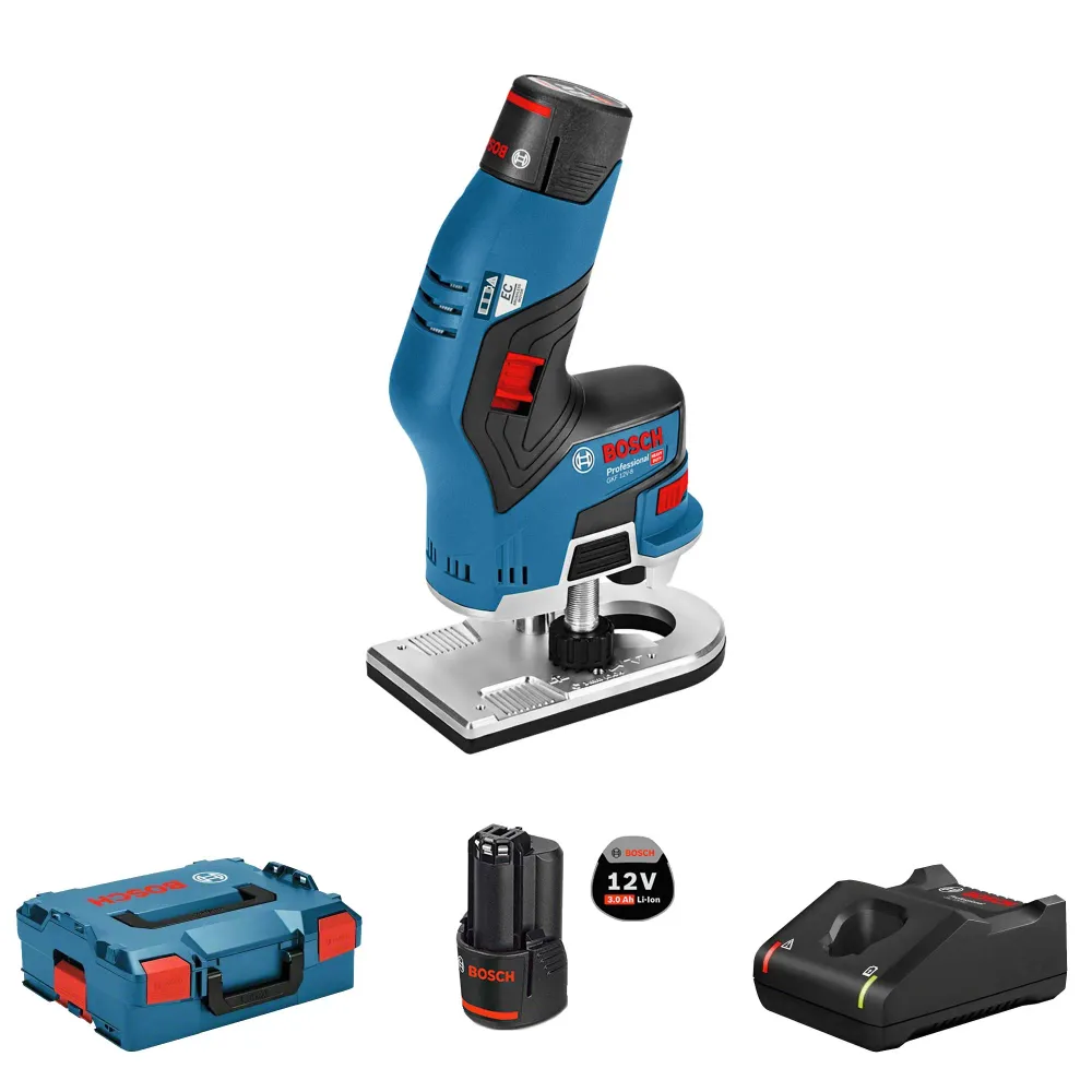 Mașă de frezat verticală Bosch GKF 12V-8 3Ah