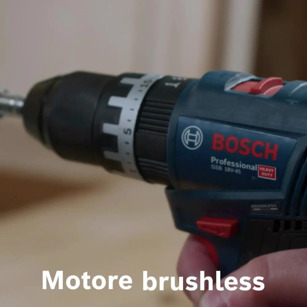 Mașă de găurit Bosch GSB 18V-45 PRO 18V 2Ah