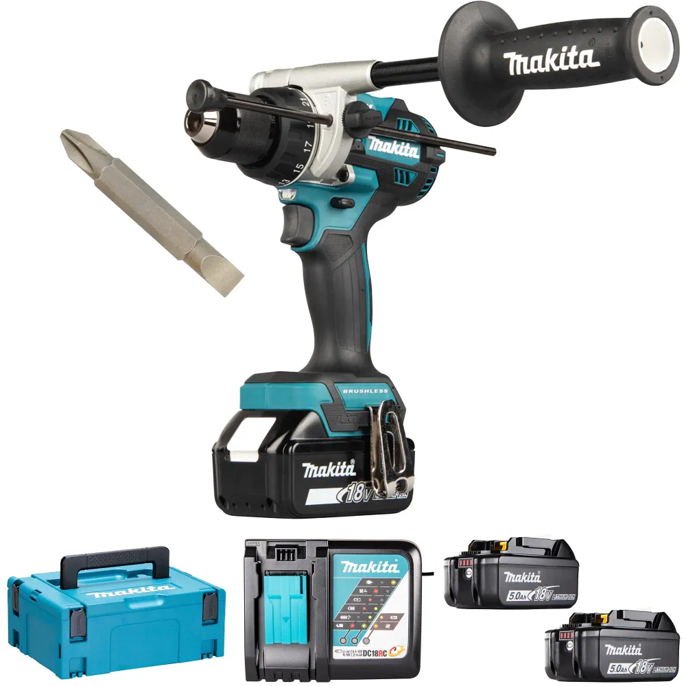 Mașă de găurit Makita DHP492RT3J 18V 5Ah