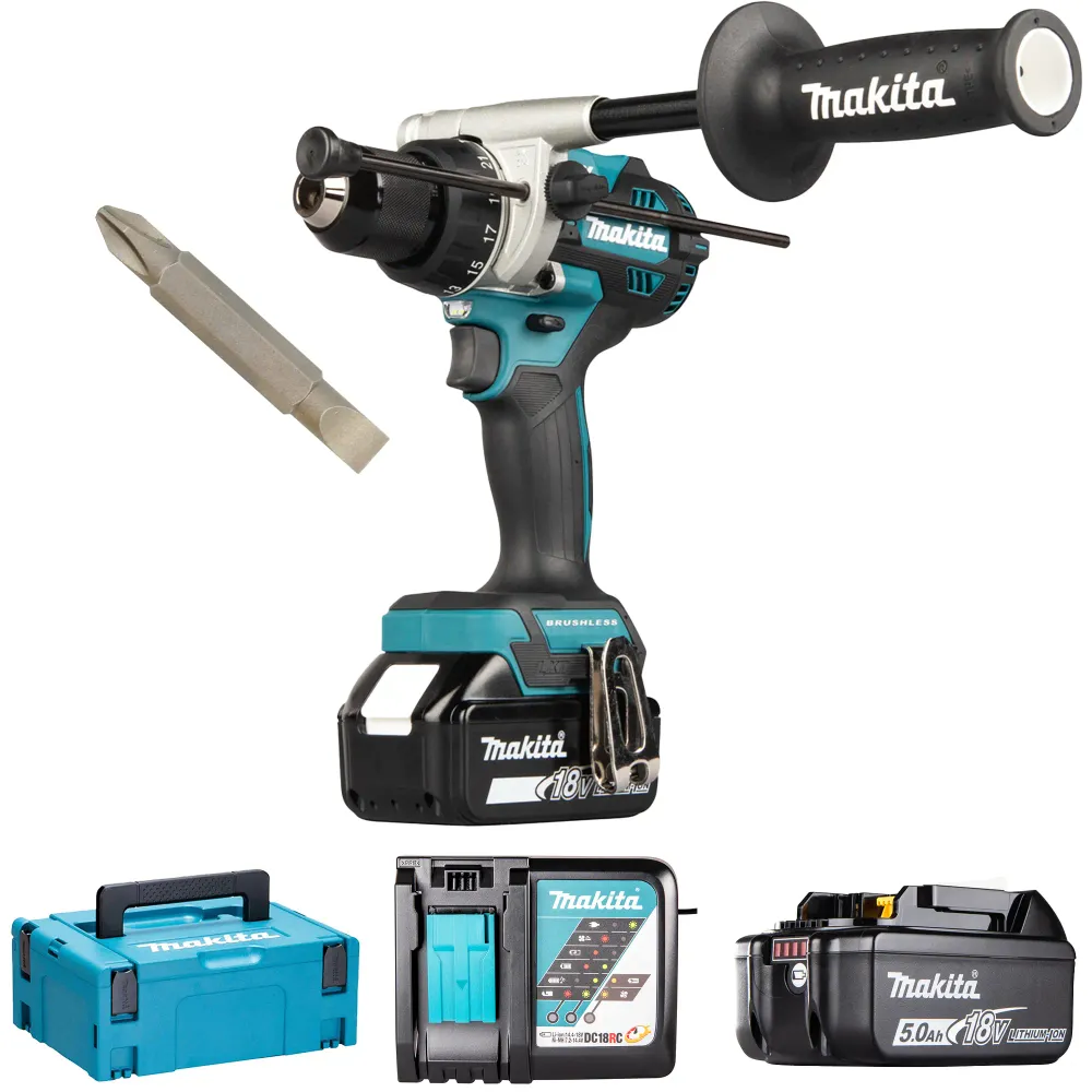 Mașă de găurit Makita DHP492RTJ 18V 5Ah