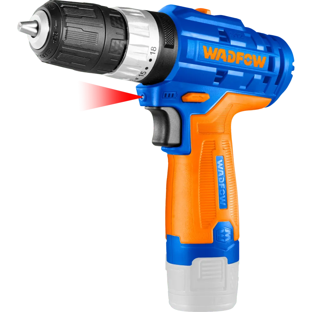 Masina de gaurit si insurubat pe acumulator cu impact Wadfow, 12V, 1.5Ah, 1500rpm, 22500bpm, 20Nm, include baterie, nu inc...