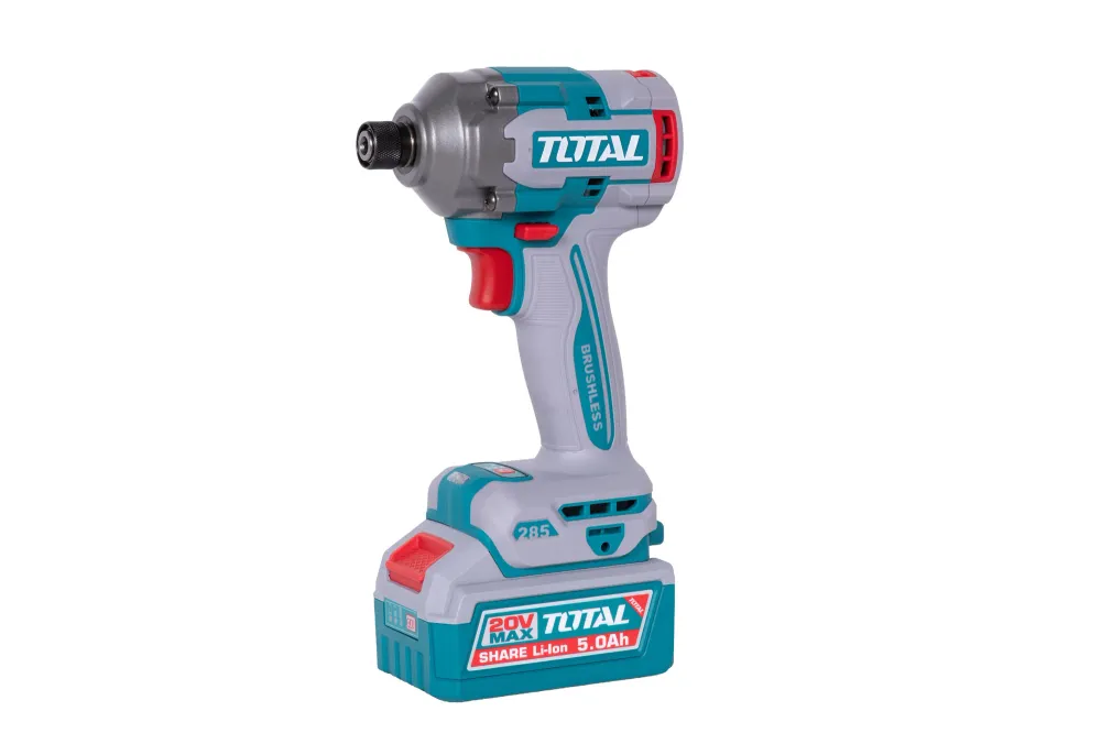 Kit Combo TOTAL 20V – Ciocan Rotopercutor, Masina de Gaurit cu Impact, Masina de Insurubat + 2 Baterii 5.0Ah si Incarcator