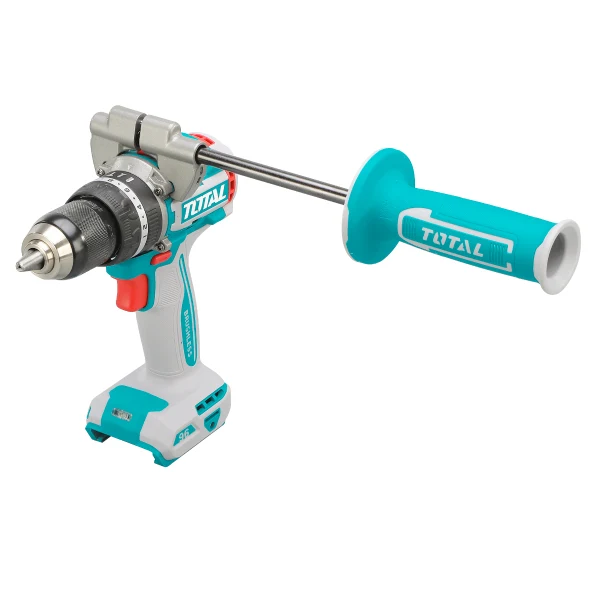 Masina de gaurit cu impact TOTAL 20V, 96 Nm, motor fara perii, mandrina 13 mm, fara acumulator