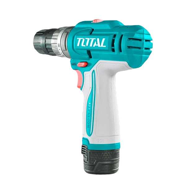 Masina de gaurit cu percutie TOTAL 12V, 20Nm, 2 trepte viteza, baterii 1.5Ah (NU INCLUDE INCARCATOR)