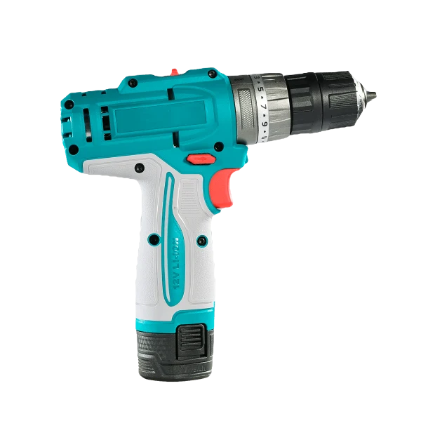 Masina de gaurit cu percutie TOTAL 12V, 20Nm, 2 trepte viteza, baterii 1.5Ah (NU INCLUDE INCARCATOR)