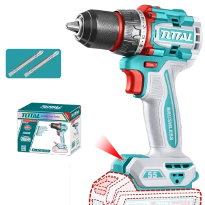 Masina de gaurit TOTAL 20V, 55 Nm, motor fara perii (nu include acumulator)