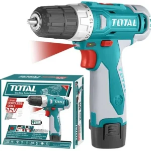 Masina de gaurit TOTAL cu acumulator + led - 12V, 1250 rpm - RESIGILAT