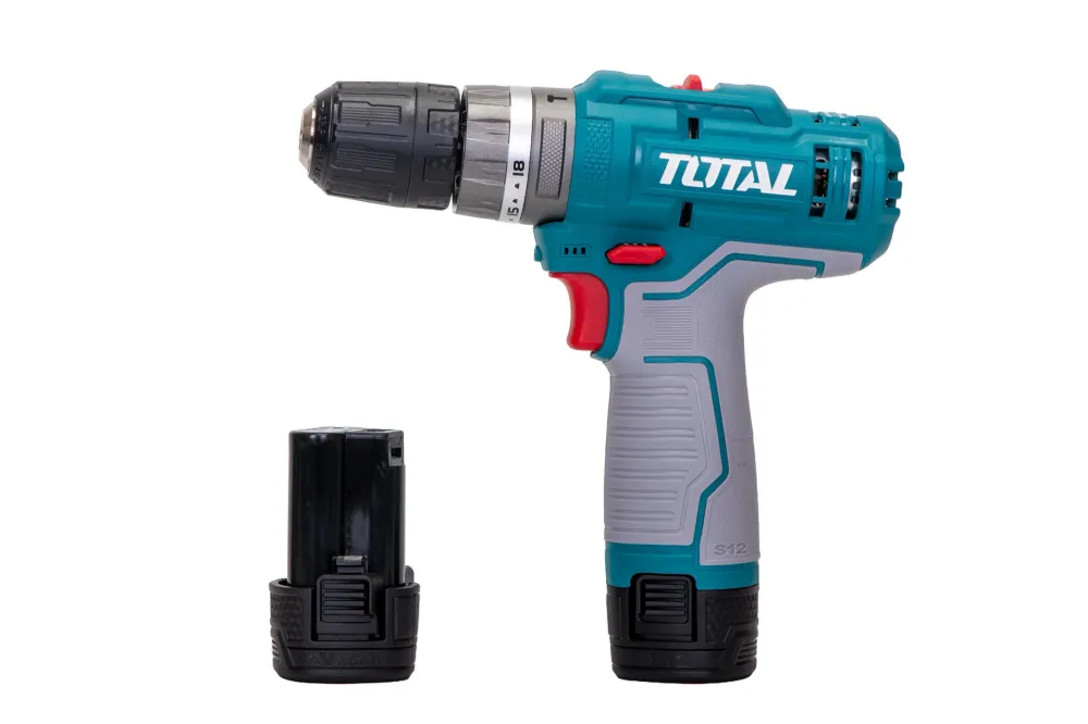 Masina de gaurit TOTAL cu percutie 12V-1.5Ah NU INCLUDE INCARCATOR