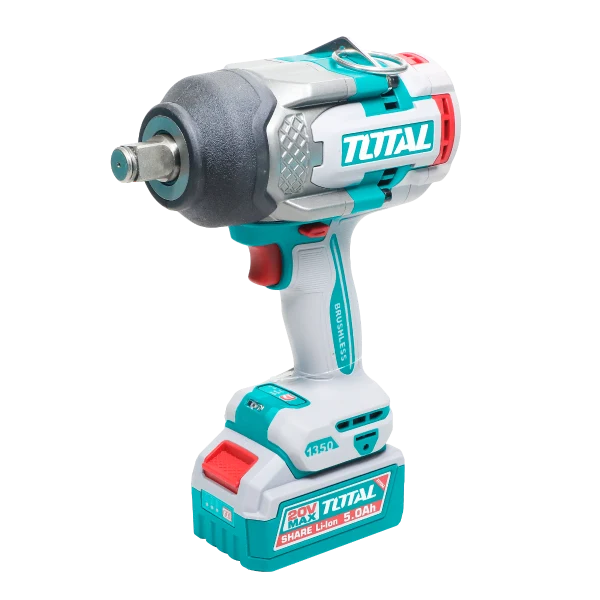 Masina de insurubat cu impact TOTAL 20V, 3/4", 1350 Nm, fara acumulator si incarcator