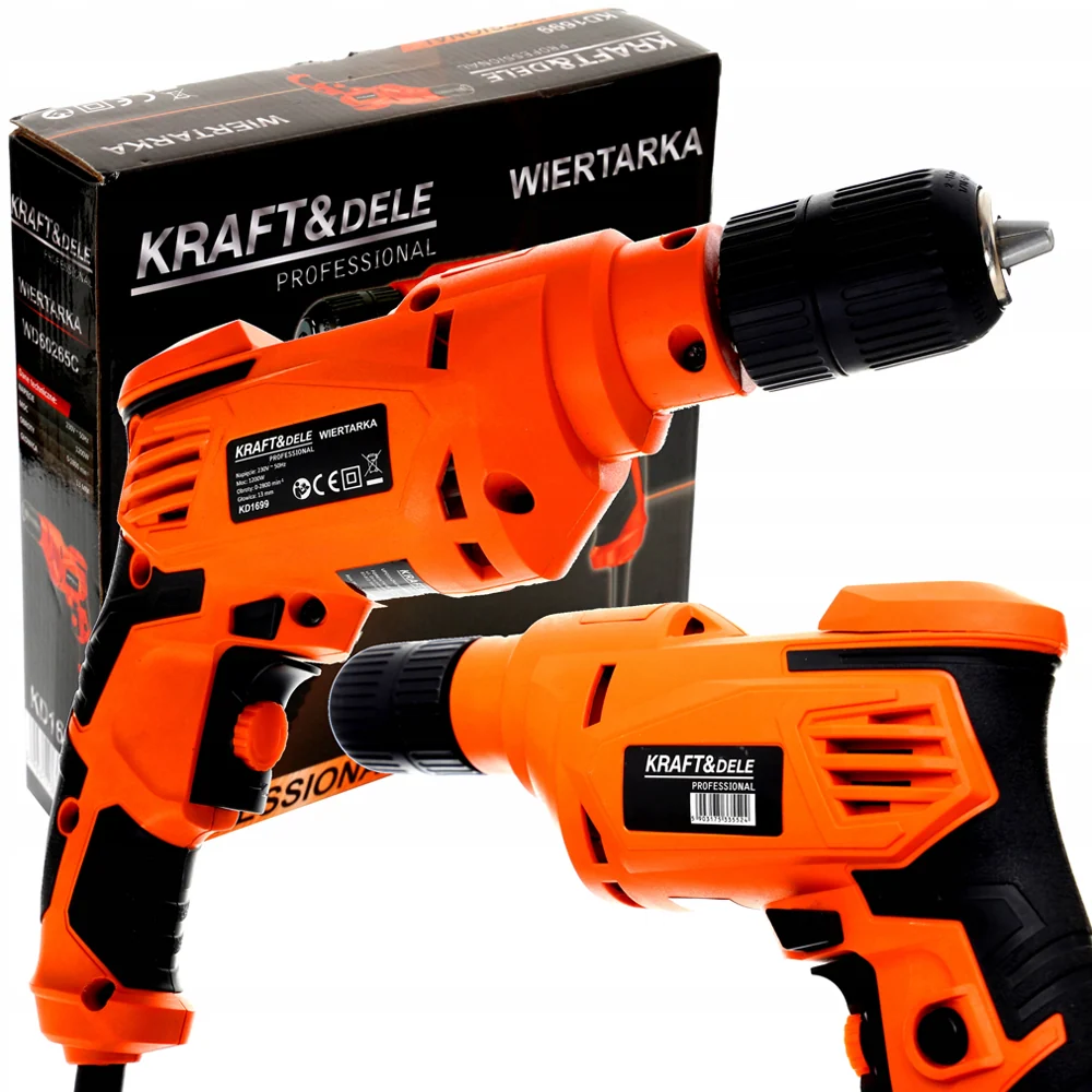 Bormasina Kraft&Dele KD1699, 1200W, 2880RPM, mandrina 10mm