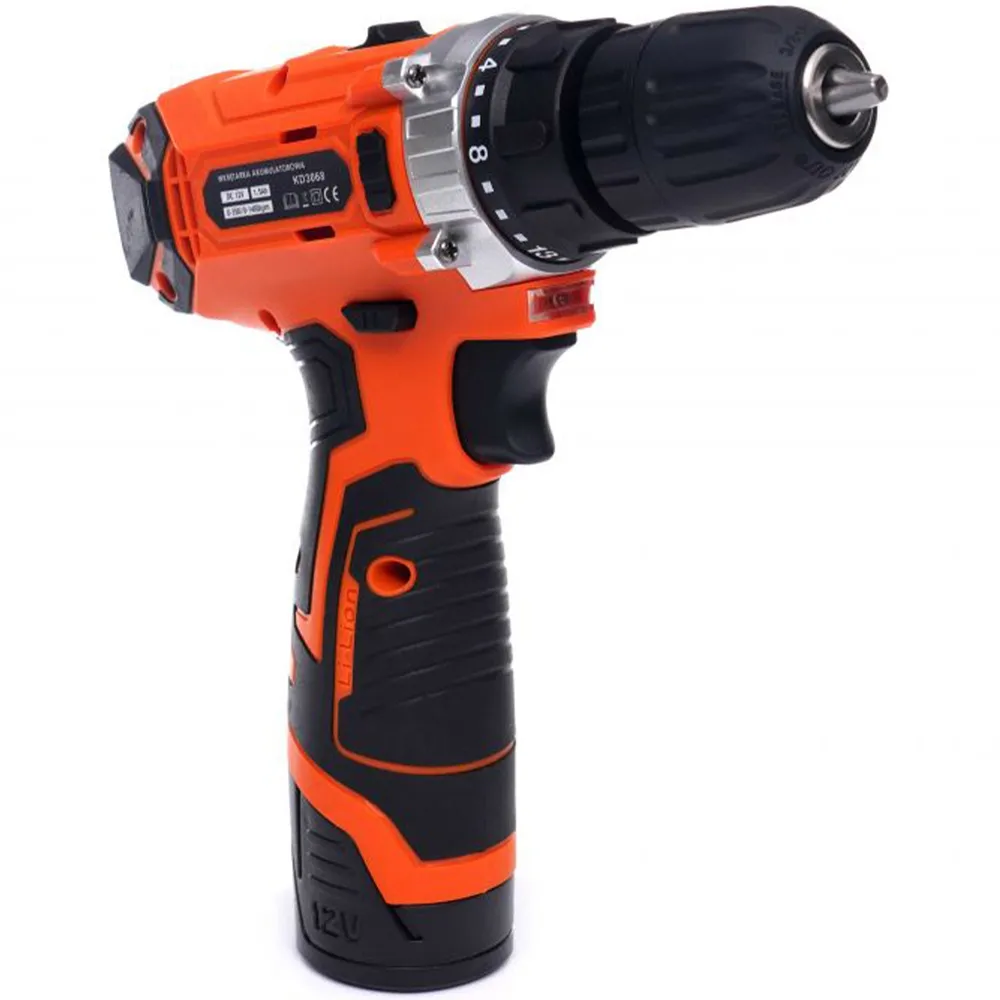 Surubelnita electrica cu 2 acumulatori Kraft&Dele KD3068, 12V, accesorii incluse