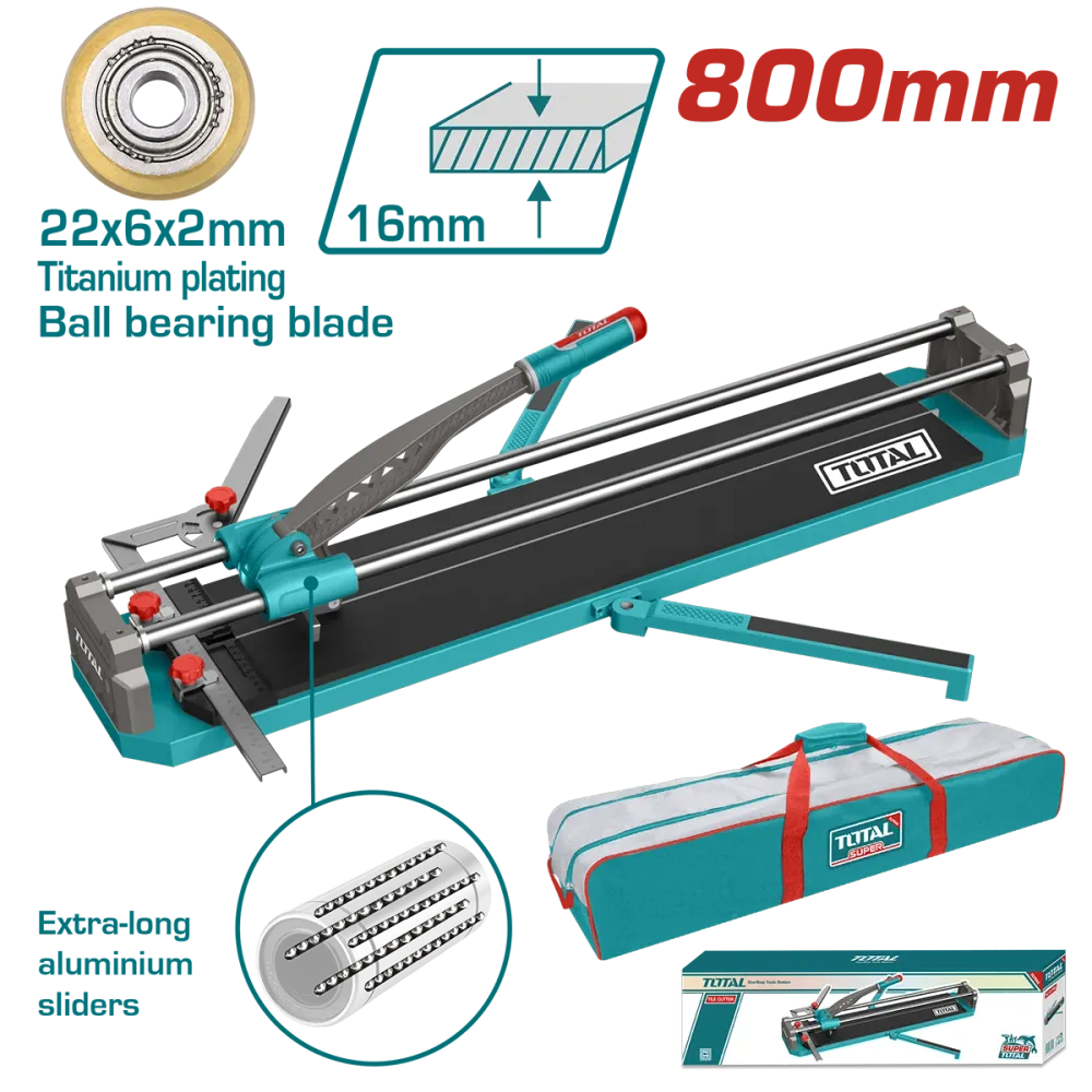Aparat debitare gresie si faianta TOTAL 800 mm – lama carbura tungsten, baza otel