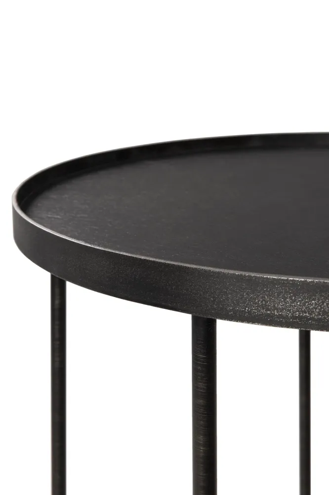 Masuta laterala Ethnicraft Tray Round S