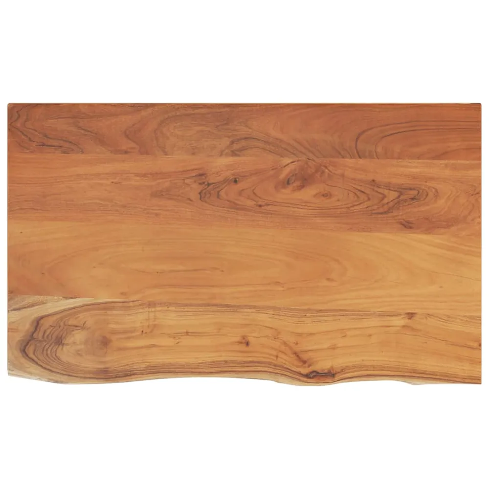 Blat de baie, 100x60x2,5 cm, dreptunghiular, lemn masiv acacia