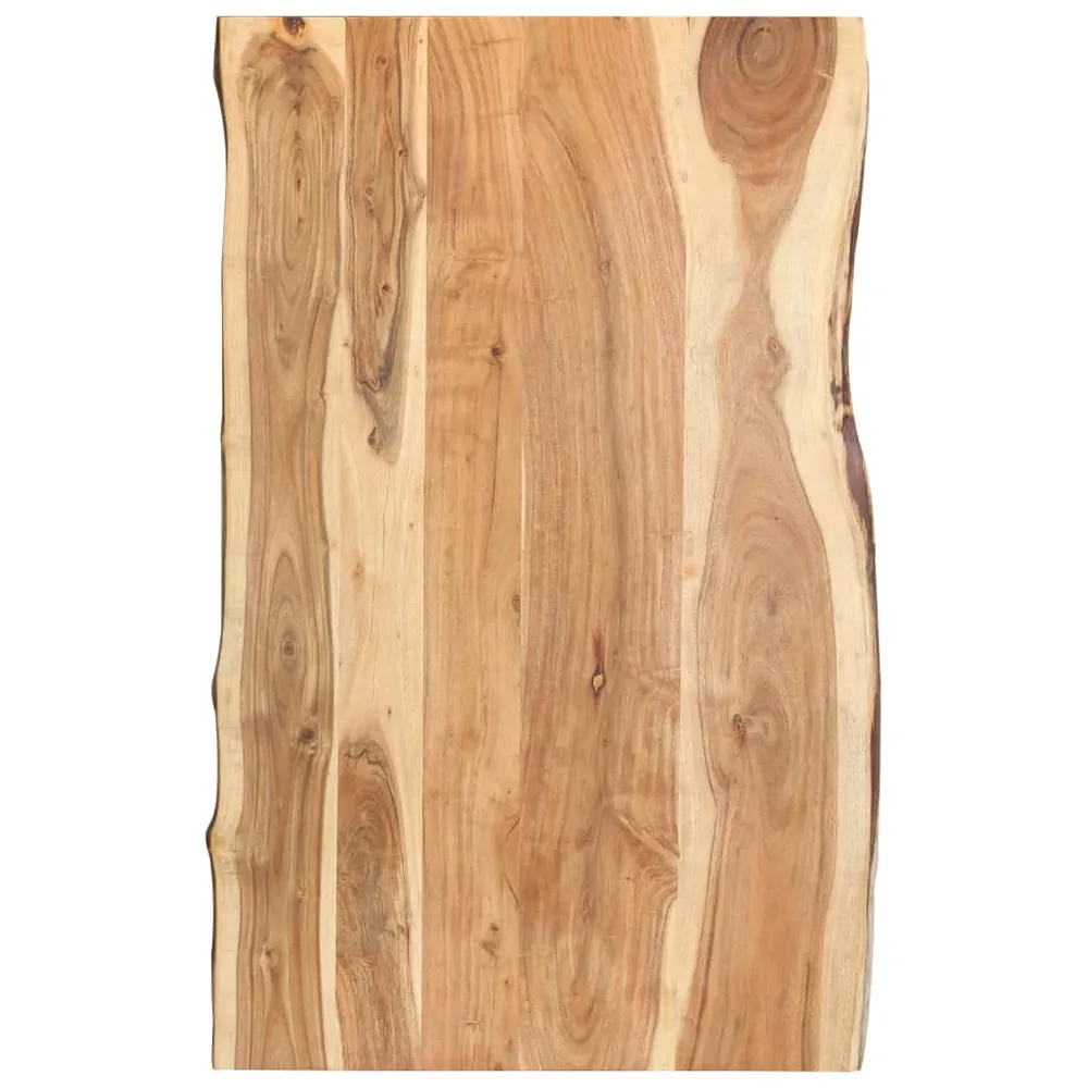 Blat de masă, 100x(50-60)x3,8 cm, lemn masiv de acacia