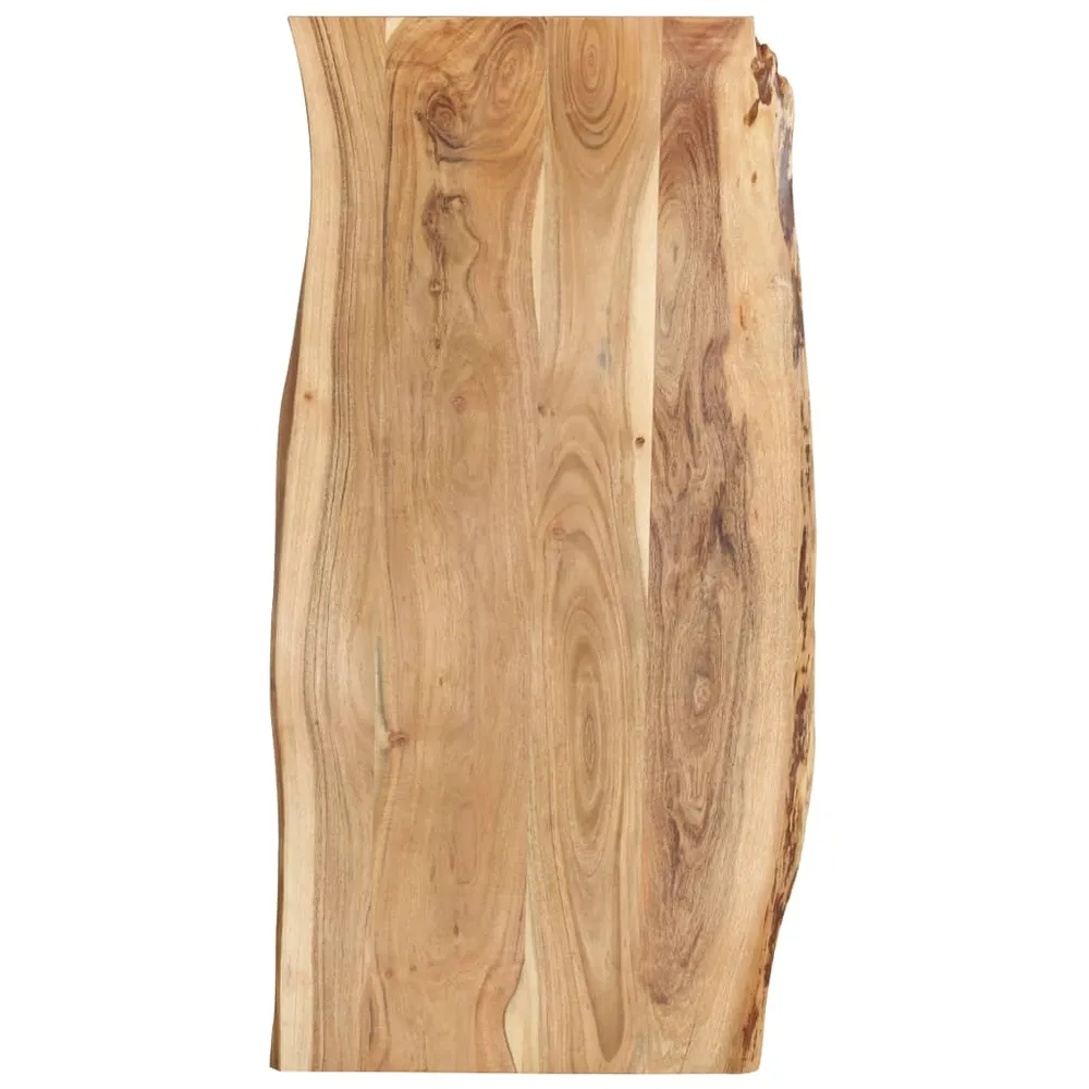 Blat de masă, 118x(50-60)x2,5 cm, lemn masiv de acacia