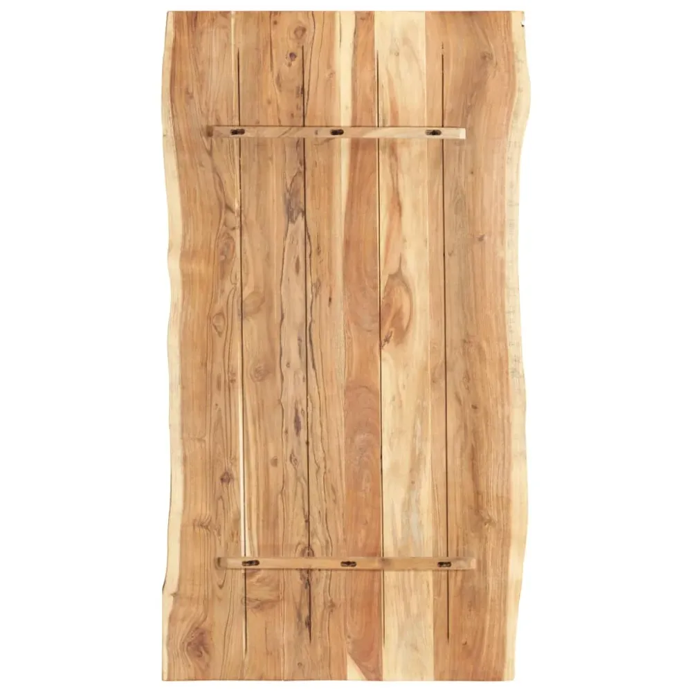 Blat de masă, 118x(50-60)x3,8 cm, lemn masiv de acacia