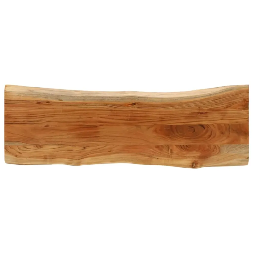 Blat masă 120x40x3,8 cm dreptunghiular lemn acacia margine vie