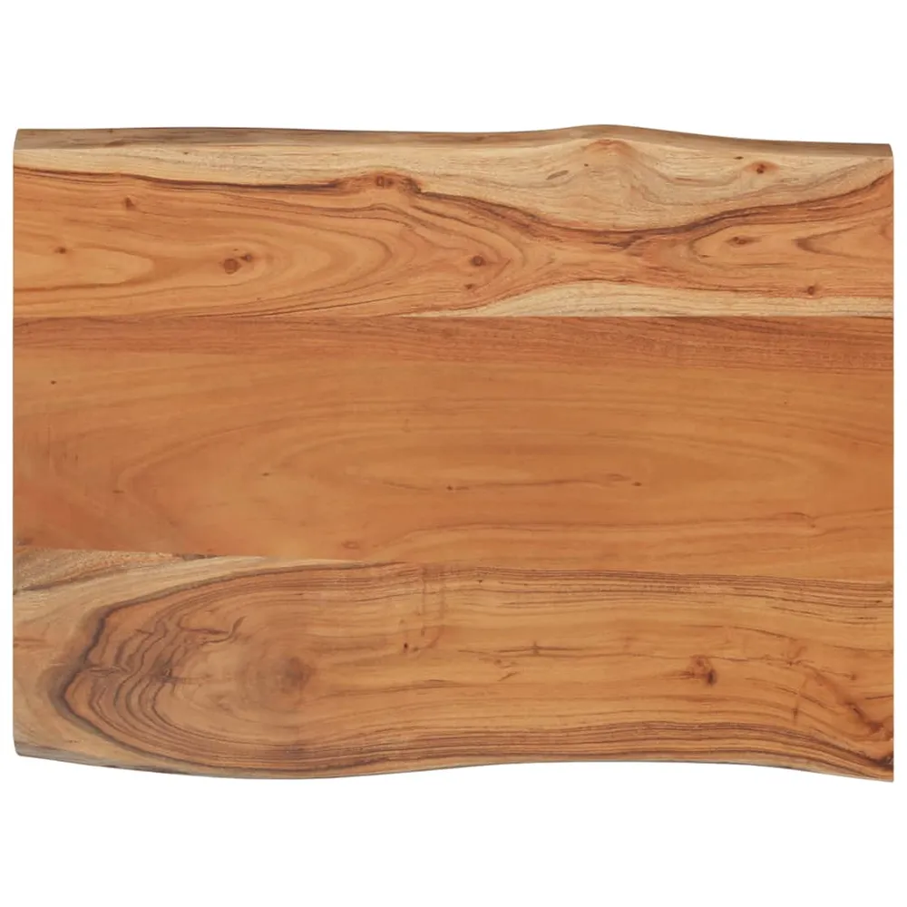 Blat masă 50x40x2,5 cm dreptunghiular lemn acacia margine vie