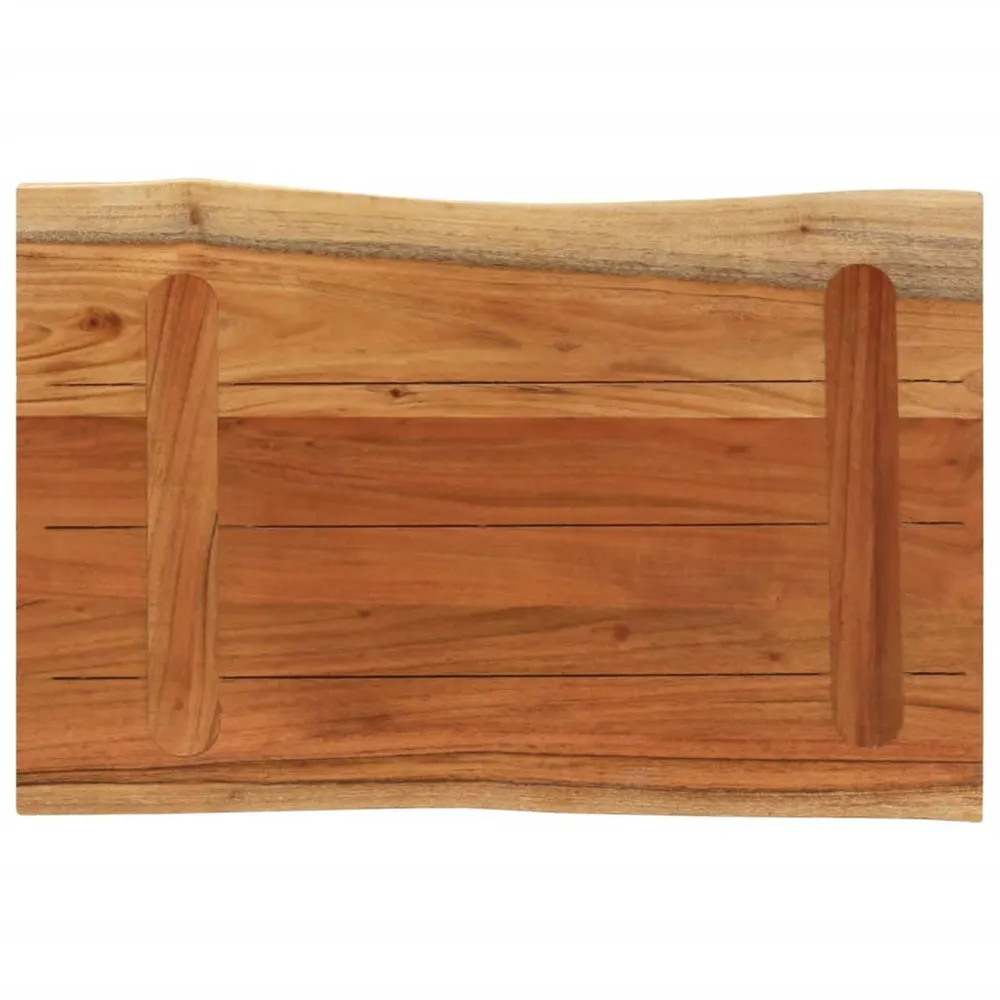 Blat masă 70x40x3,8 cm dreptunghiular lemn acacia margine vie