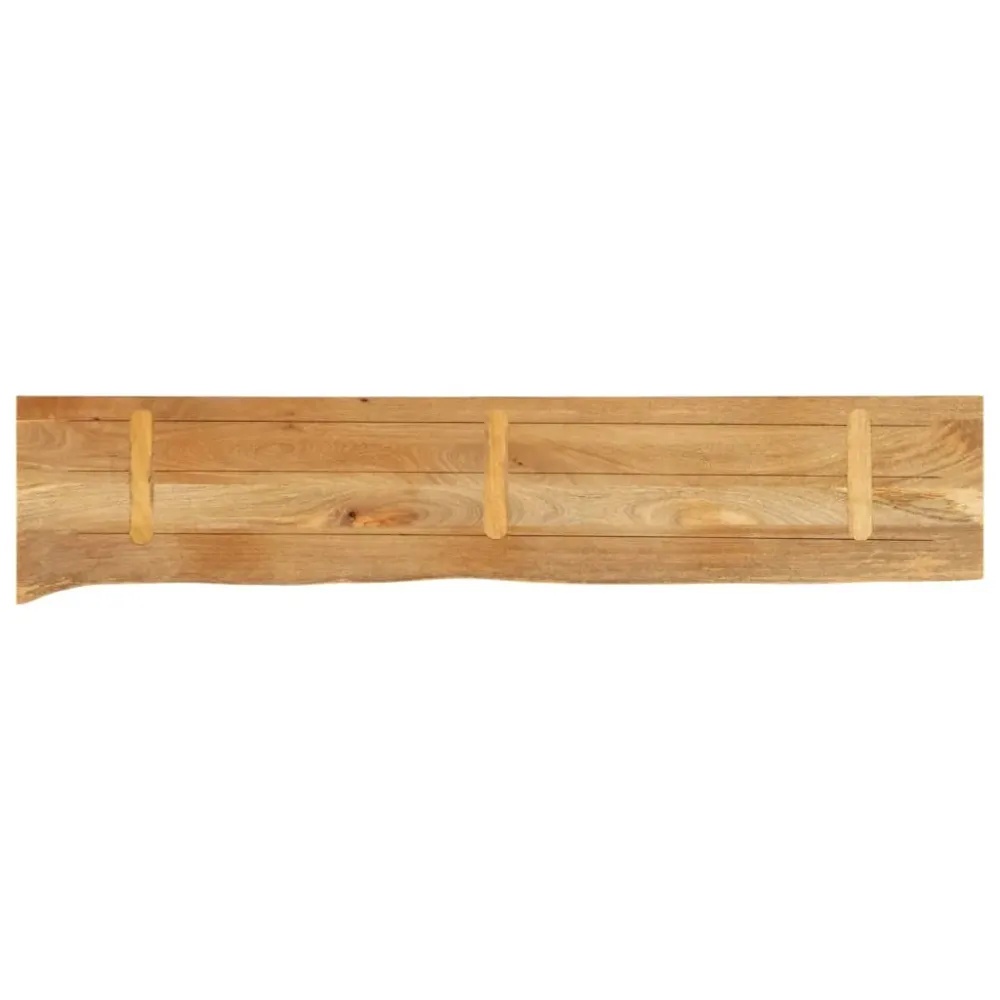 Blat de masă contur organic 140x20x3,8 cm lemn masiv de mango