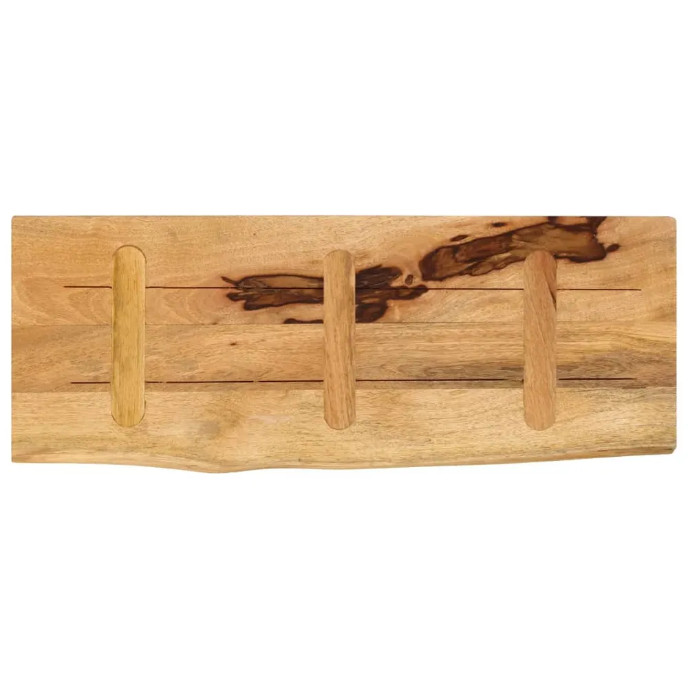 Blat de masă margine naturală, 90x30x3,8 cm, lemn masiv mango