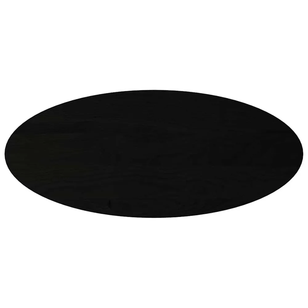 Blat de masă maro închis 140x60x2 cm lemn masiv de stejar oval