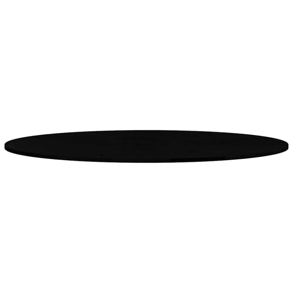 Blat de masă maro închis 140x60x2 cm lemn masiv de stejar oval